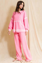 Load image into Gallery viewer, Neon Pink Drawstring Pants
