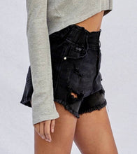 Load image into Gallery viewer, Black High Waisted Shorts
