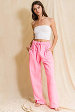 Load image into Gallery viewer, Neon Pink Drawstring Pants
