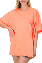 Load image into Gallery viewer, Neon Peach oversized Tee

