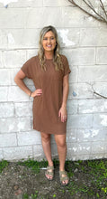 Load image into Gallery viewer, Ribbed T-Shirt Dress
