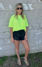 Load image into Gallery viewer, Neon Green oversized tee
