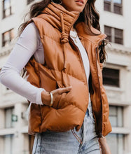 Load image into Gallery viewer, Camel Puffer Vest
