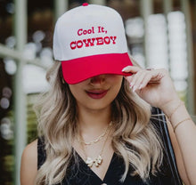 Load image into Gallery viewer, Cool it Cowboy Trucker Hat
