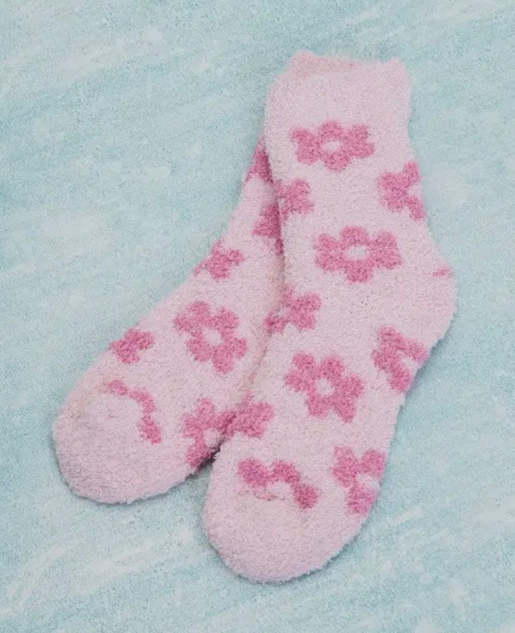 Daisy Fuzzy Sock