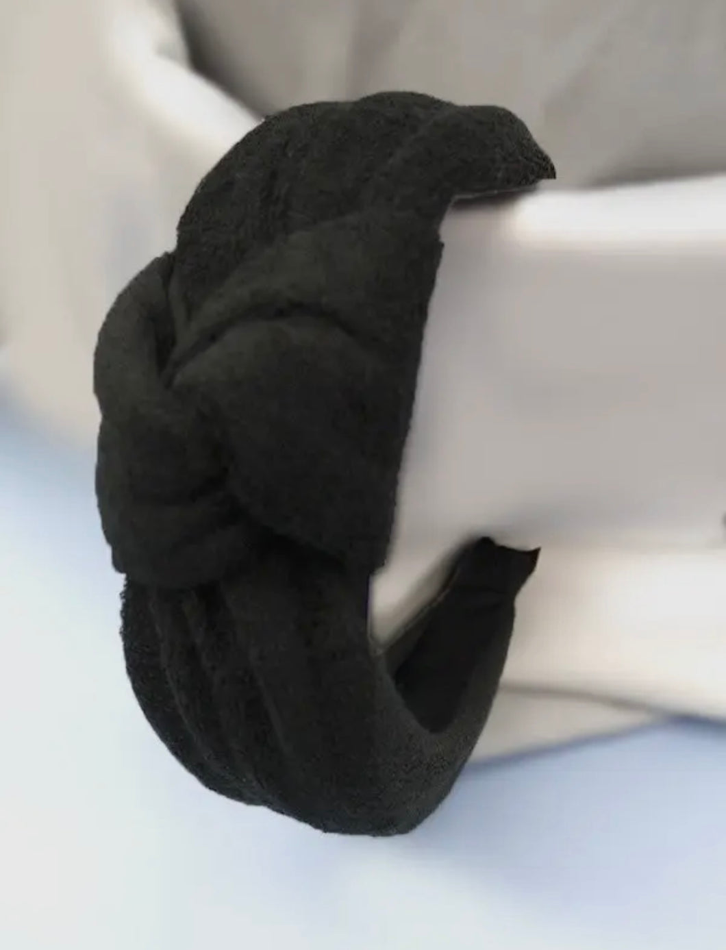 Black Terry Cloth Headband