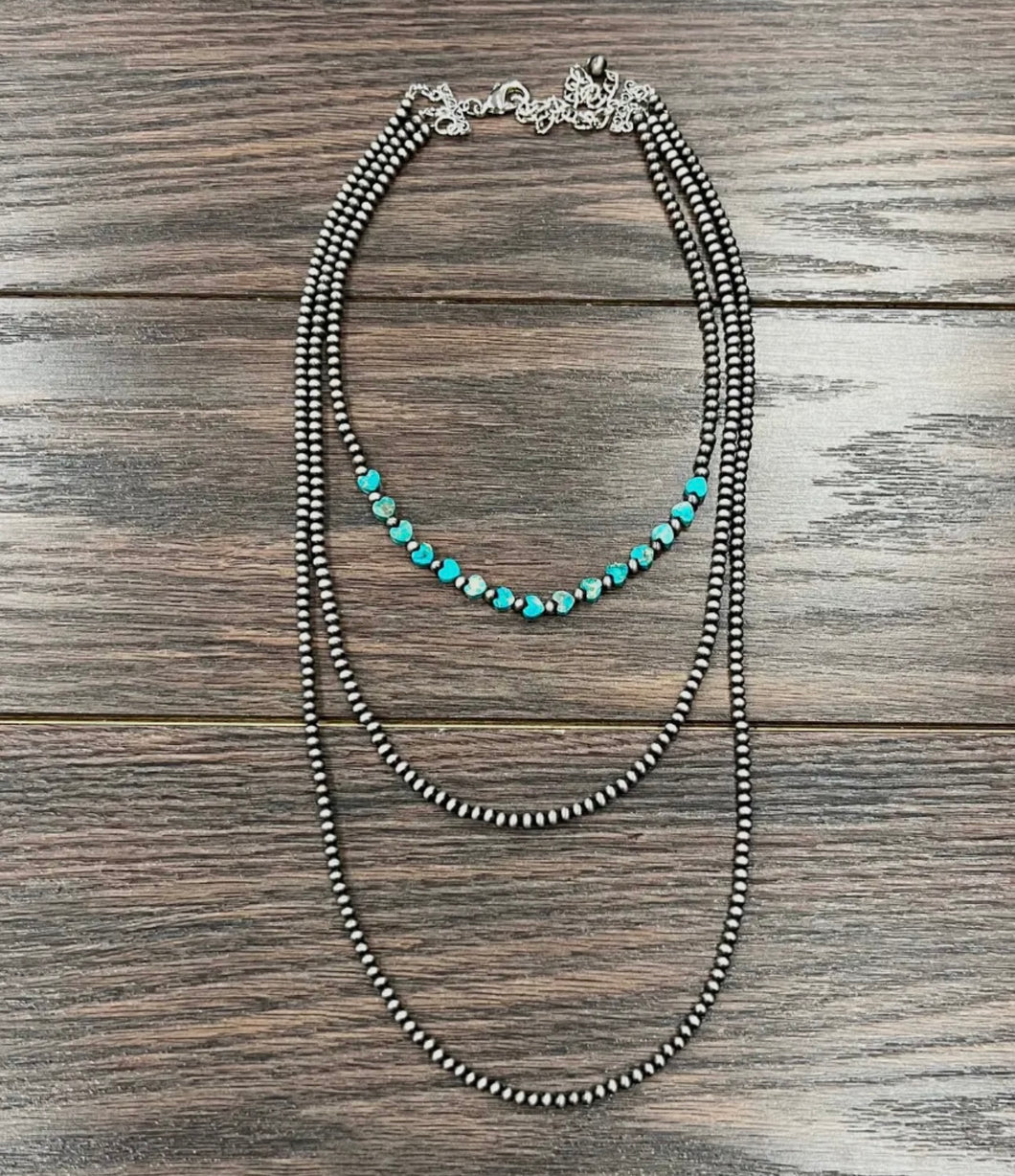 Heart Gemstone Necklace