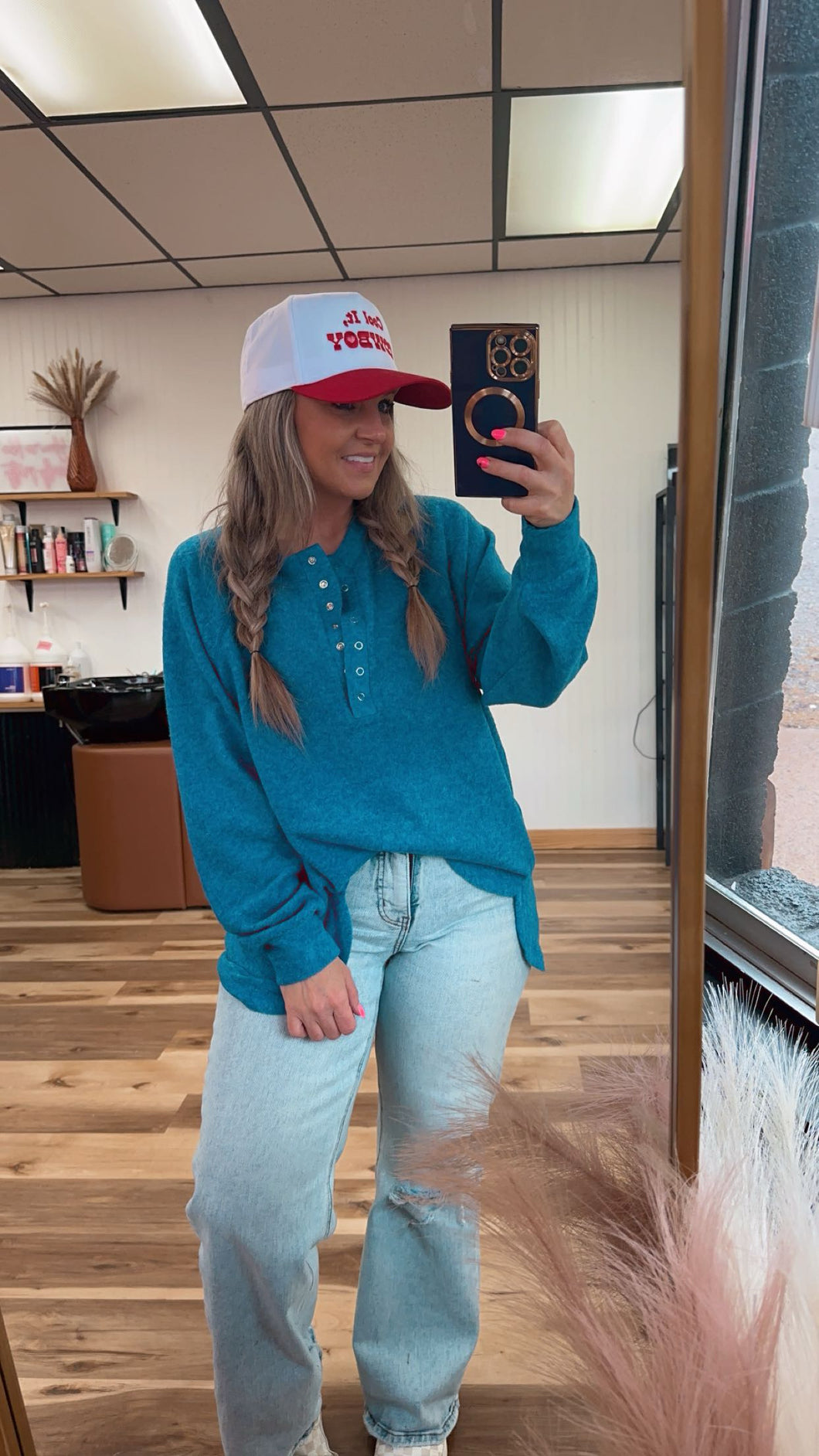 Classic Blue Melange Sweater