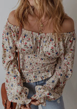 Load image into Gallery viewer, Boho Floral V-Neck Blouse
