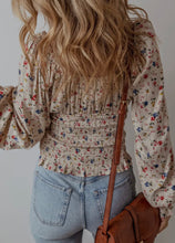 Load image into Gallery viewer, Boho Floral V-Neck Blouse
