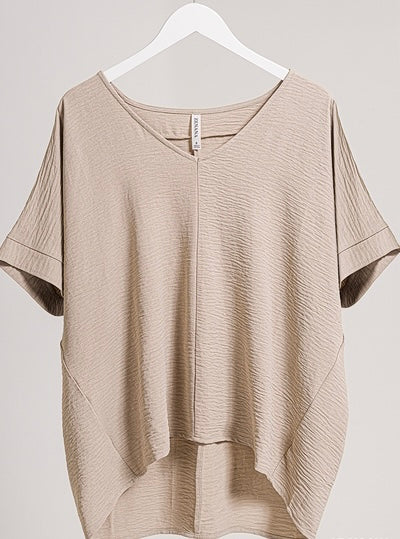 Curvy Ash Woven Top