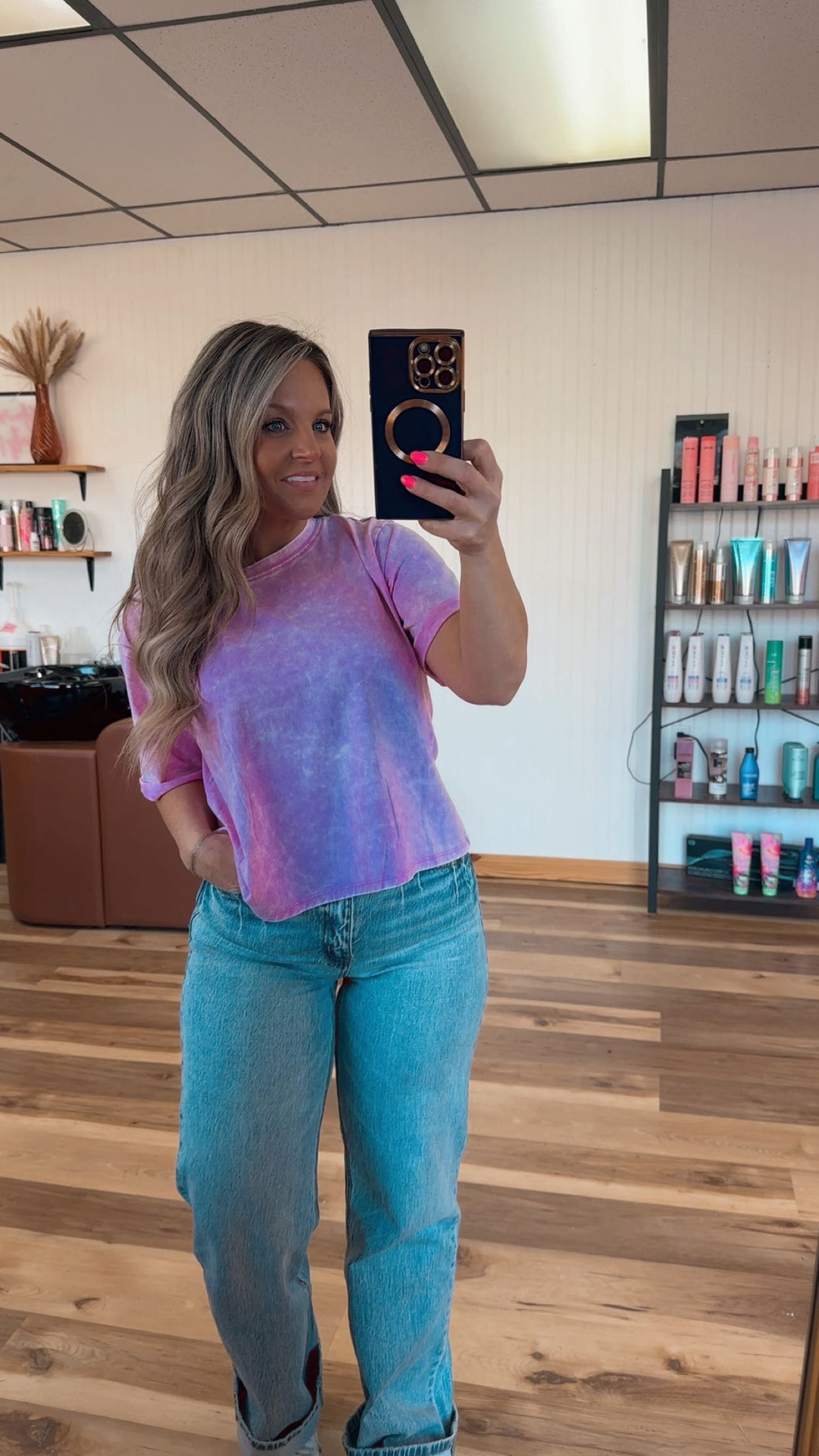 Bright Mauve Acid Tee