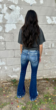 Load image into Gallery viewer, Petra Flares with Distressed hem
