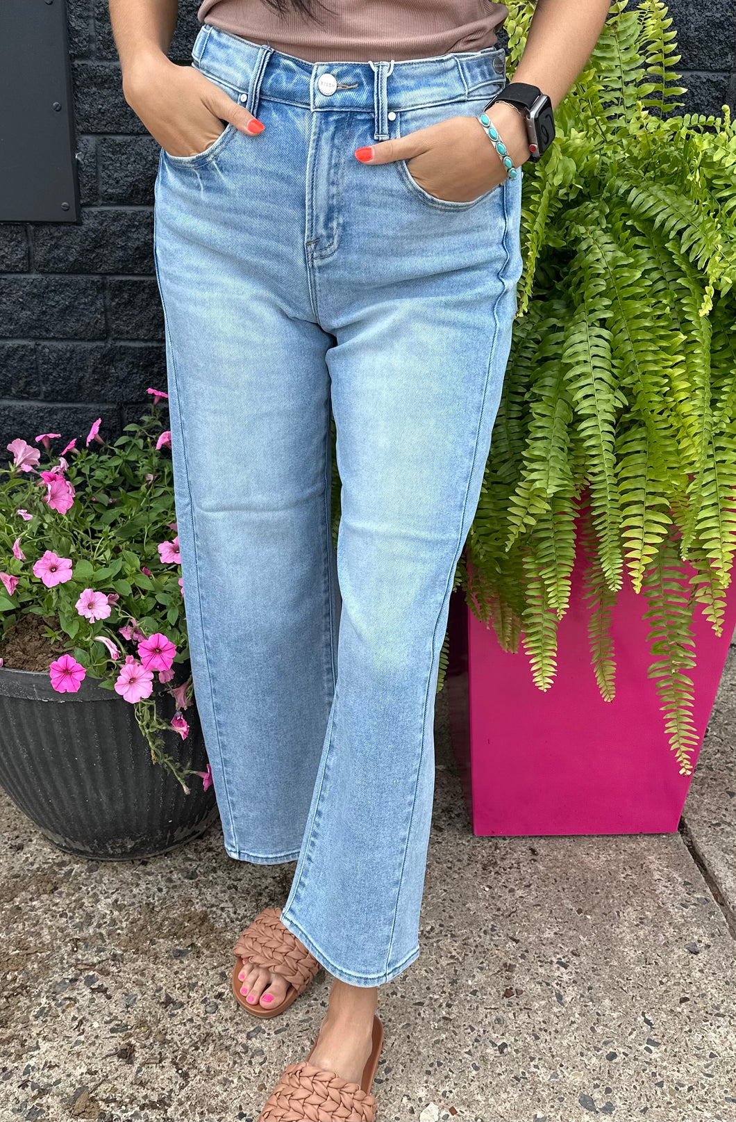 Light Risen Barrel Jeans