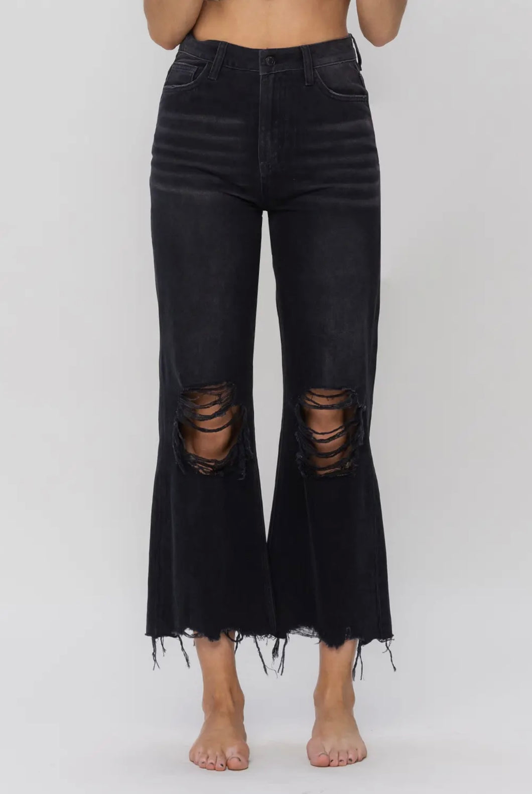 Black 90’s Crop Flare