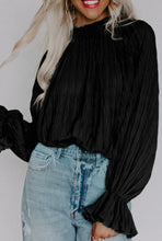 Load image into Gallery viewer, Black Pleated Flared Cuff
