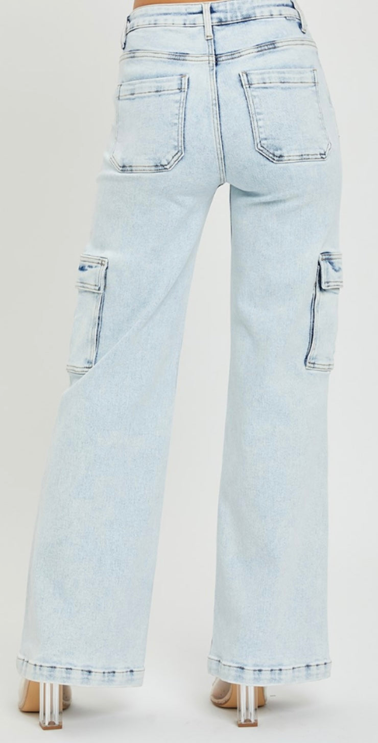 High rise Cargo Jean