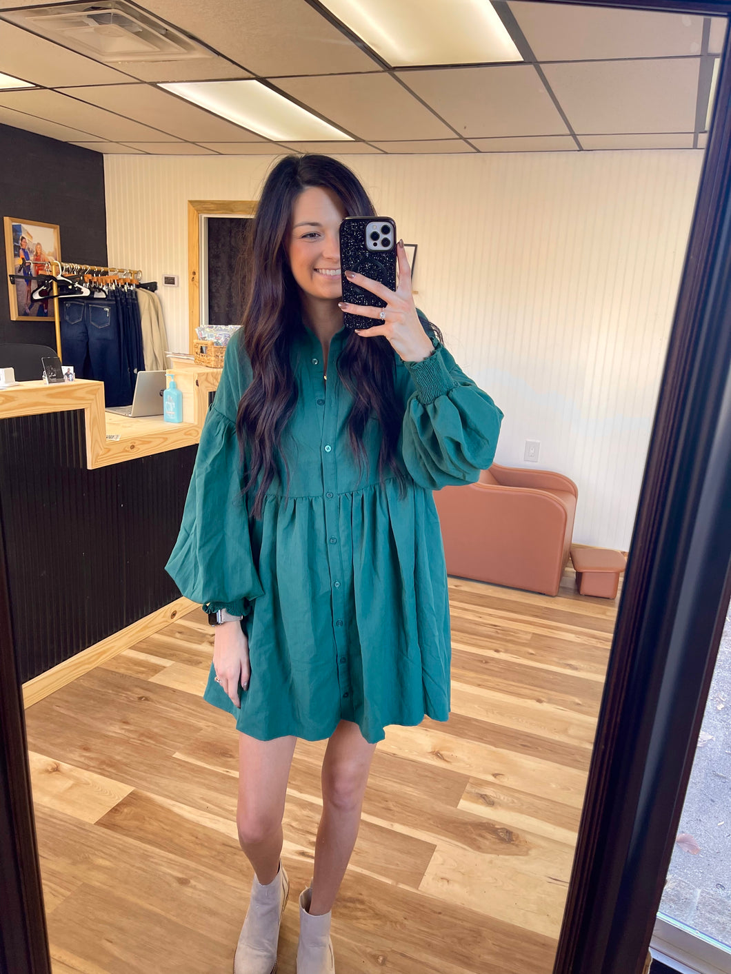 Hunter Green Dress