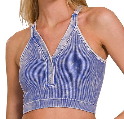 V-Neck Cropped Tank