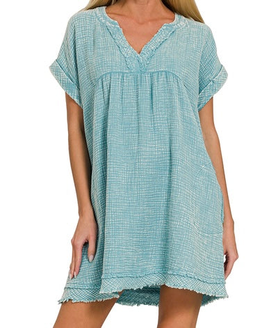 Dusty Teal Dress