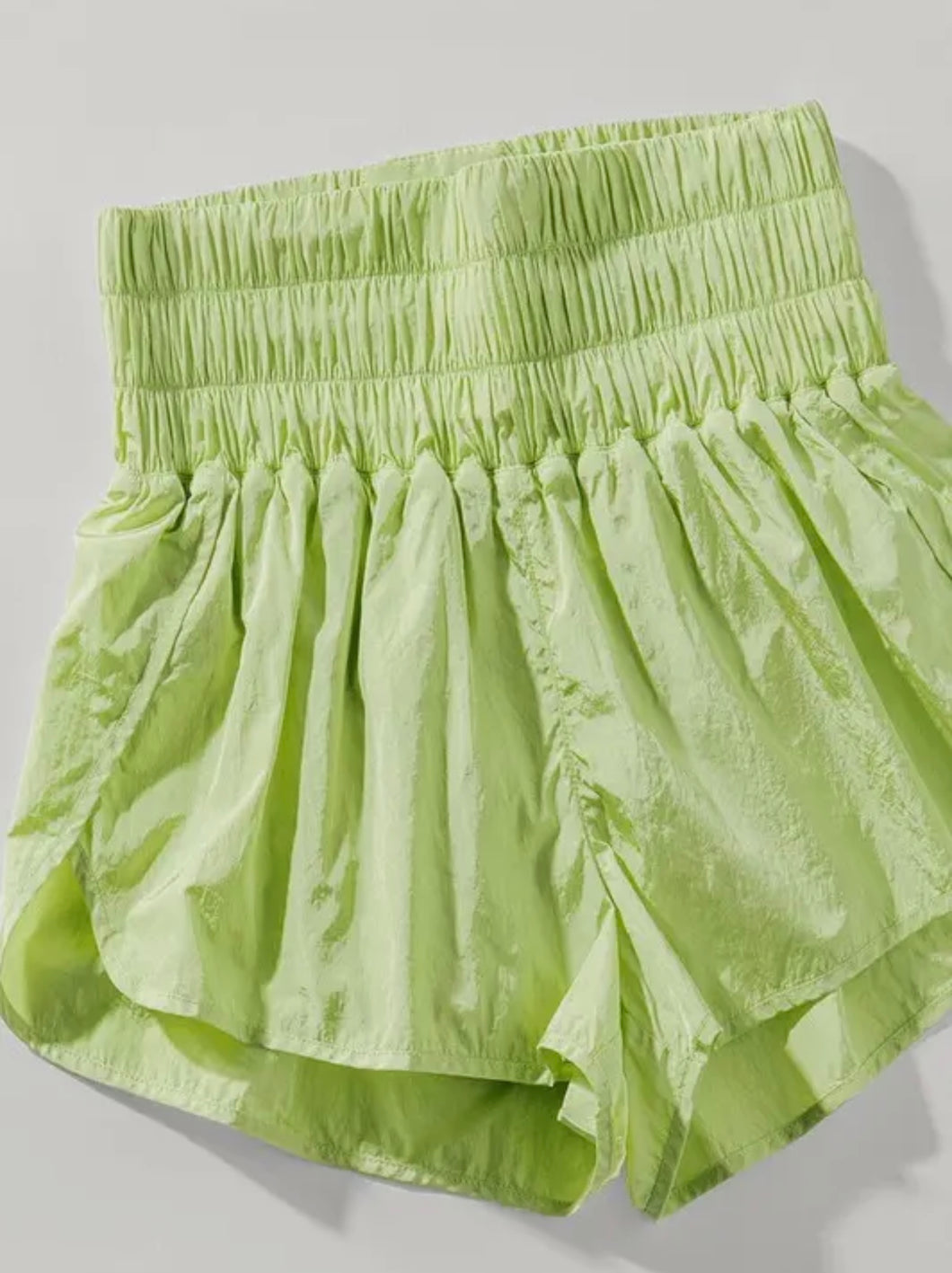 Lime Elastic Active Shorts