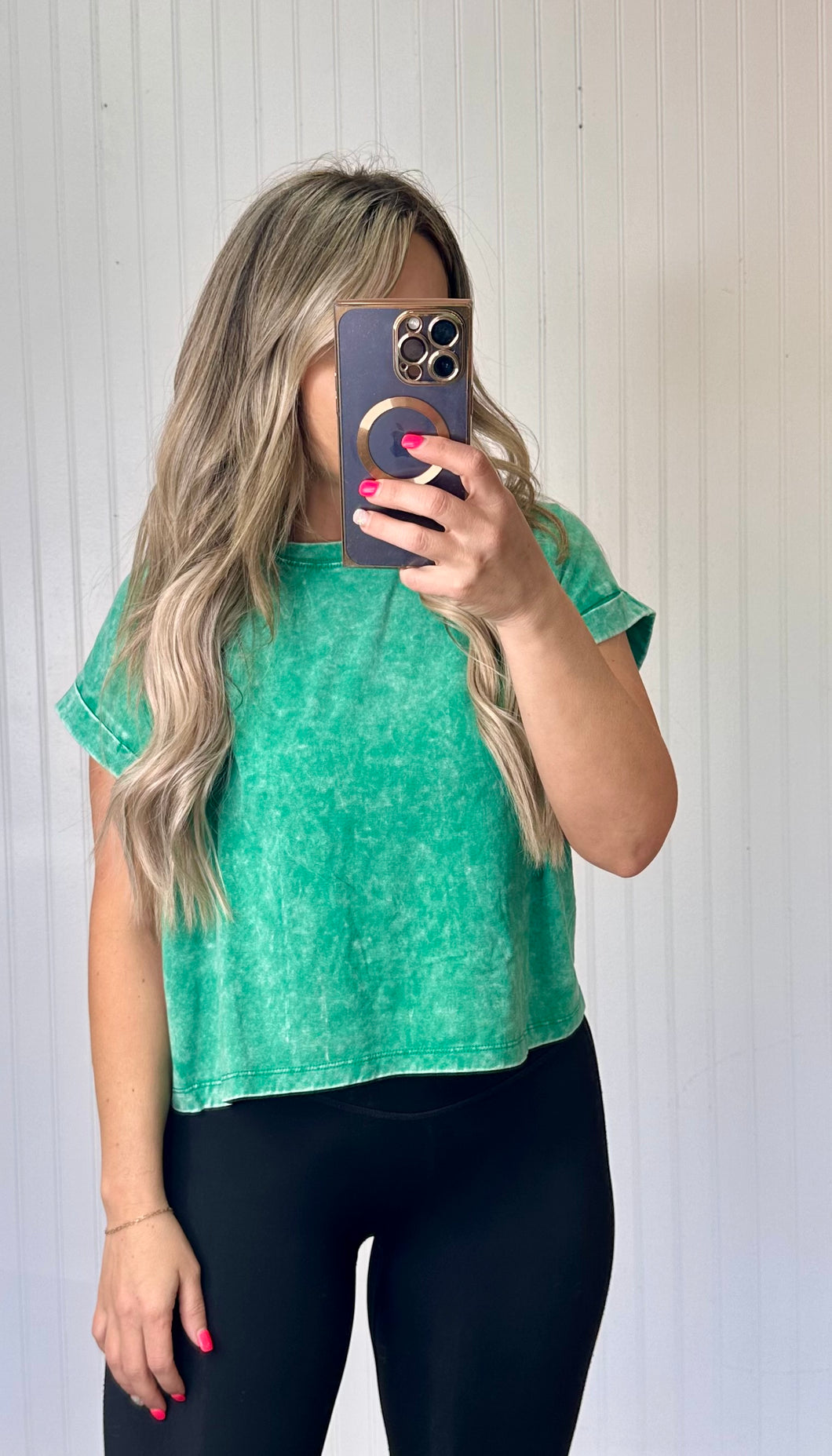 Green Cotton Tee