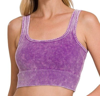 Purple Crop tank