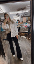 Load image into Gallery viewer, Black Risen high rise distressed jeans
