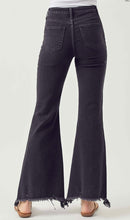 Load image into Gallery viewer, Black Risen high rise distressed jeans
