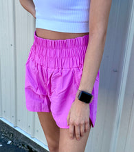 Load image into Gallery viewer, Bright Mauve Windbreaker Shorts
