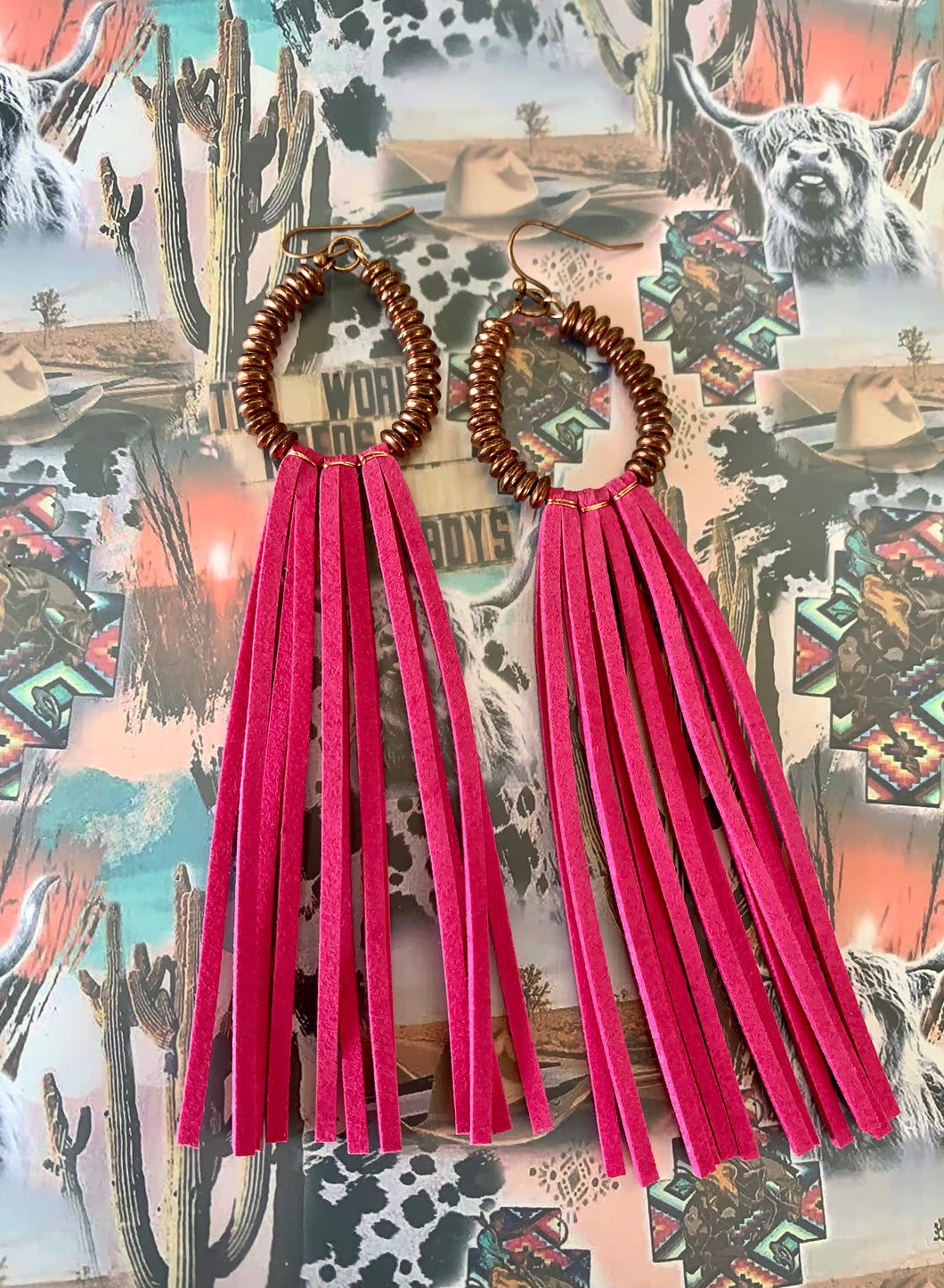 Bronze/Pink Earring